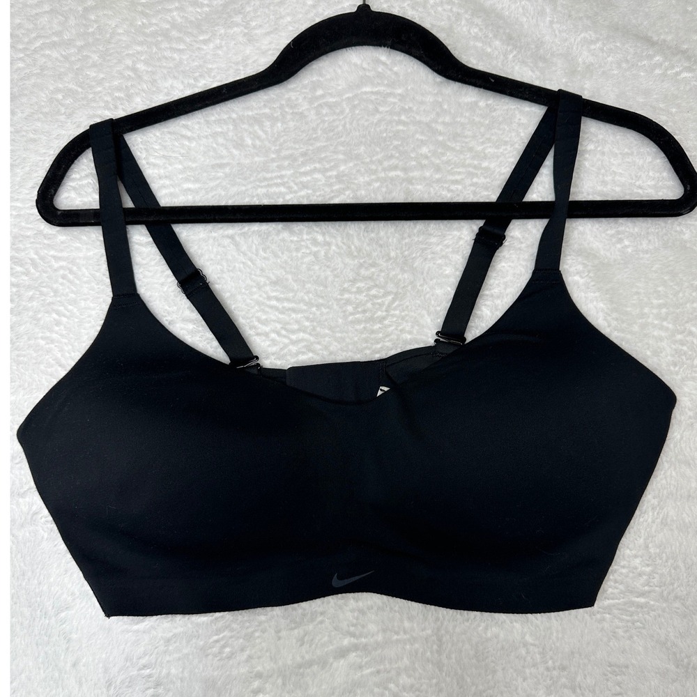 Nike Alate Sports Bra Womens Large Black Dri-FIT Adjustable Straps